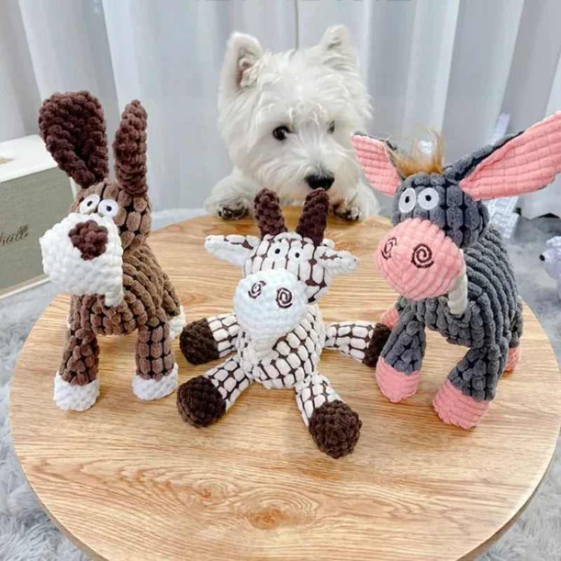 Dog Toys for Small Large Dogs Animal Plush Dog Squeaky