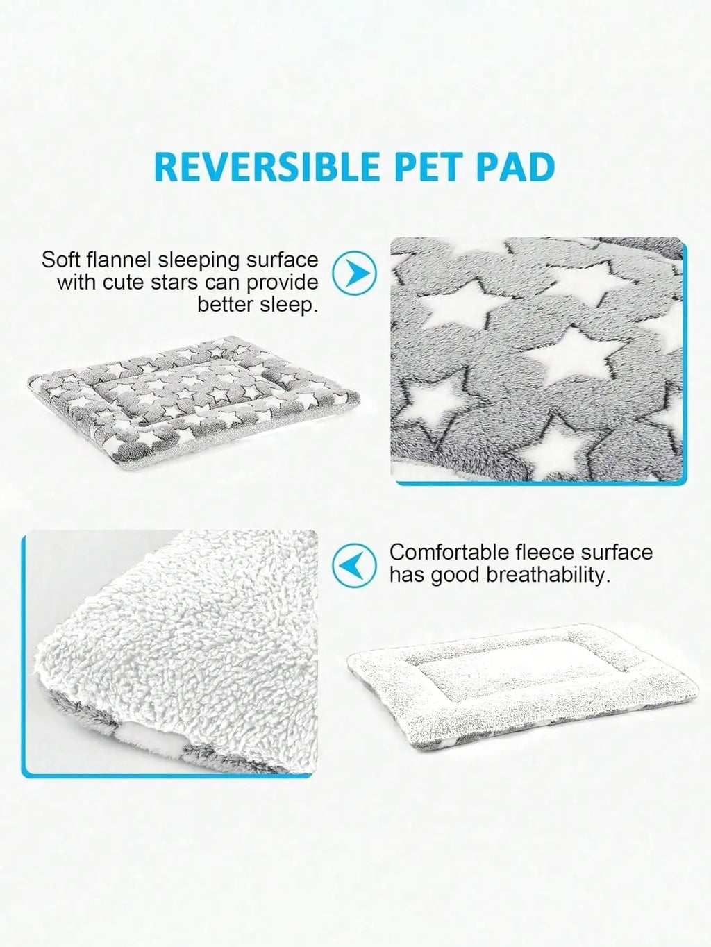 Plush Flannel Dog & Cat Bed,