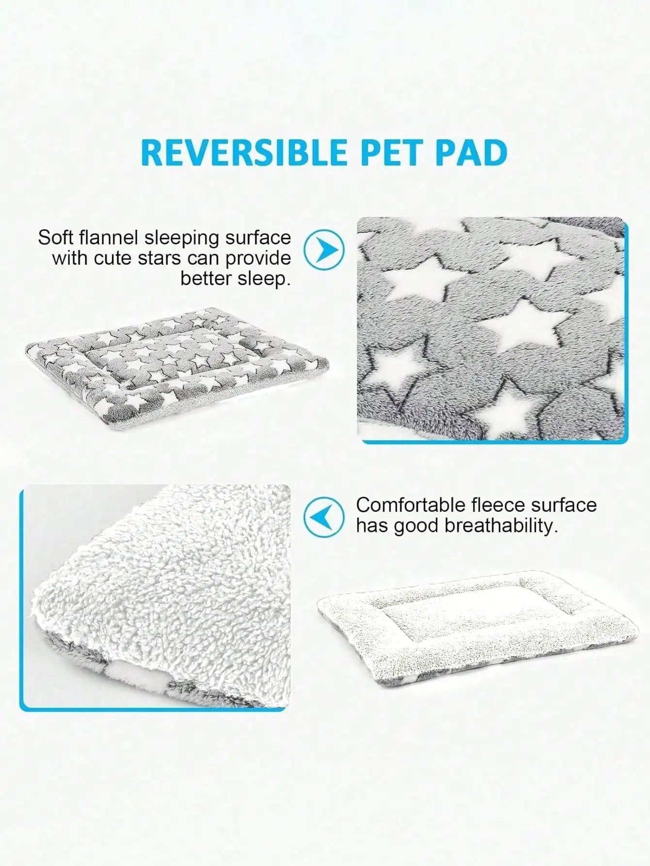 Plush Flannel Dog & Cat Bed,