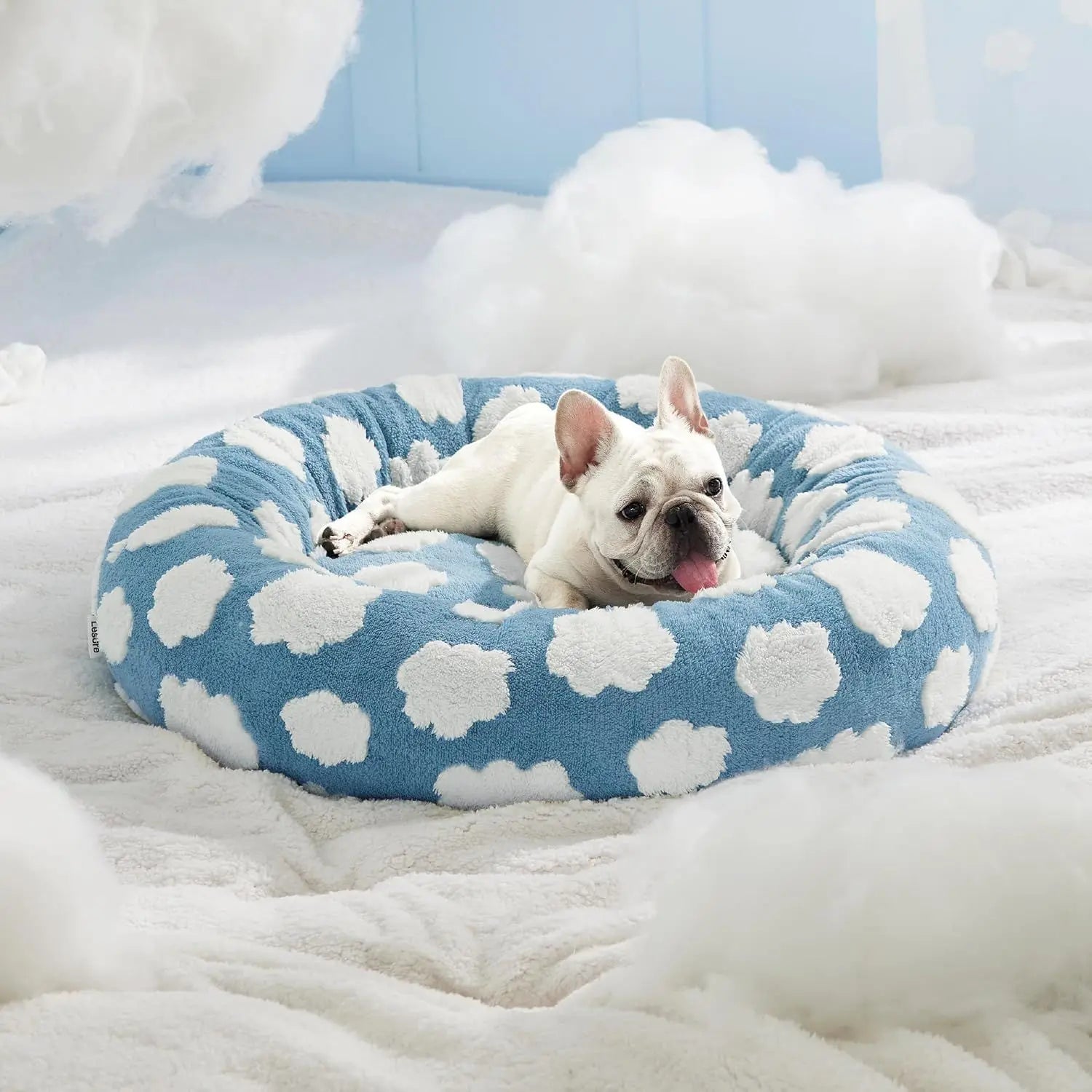 Fluffy Soft Round Bed for Dogs Cats Washable
