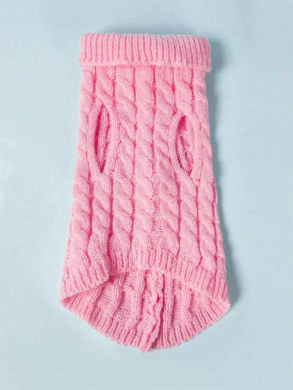 Cable Knit Pet Sweater for Small to Medium Dogs