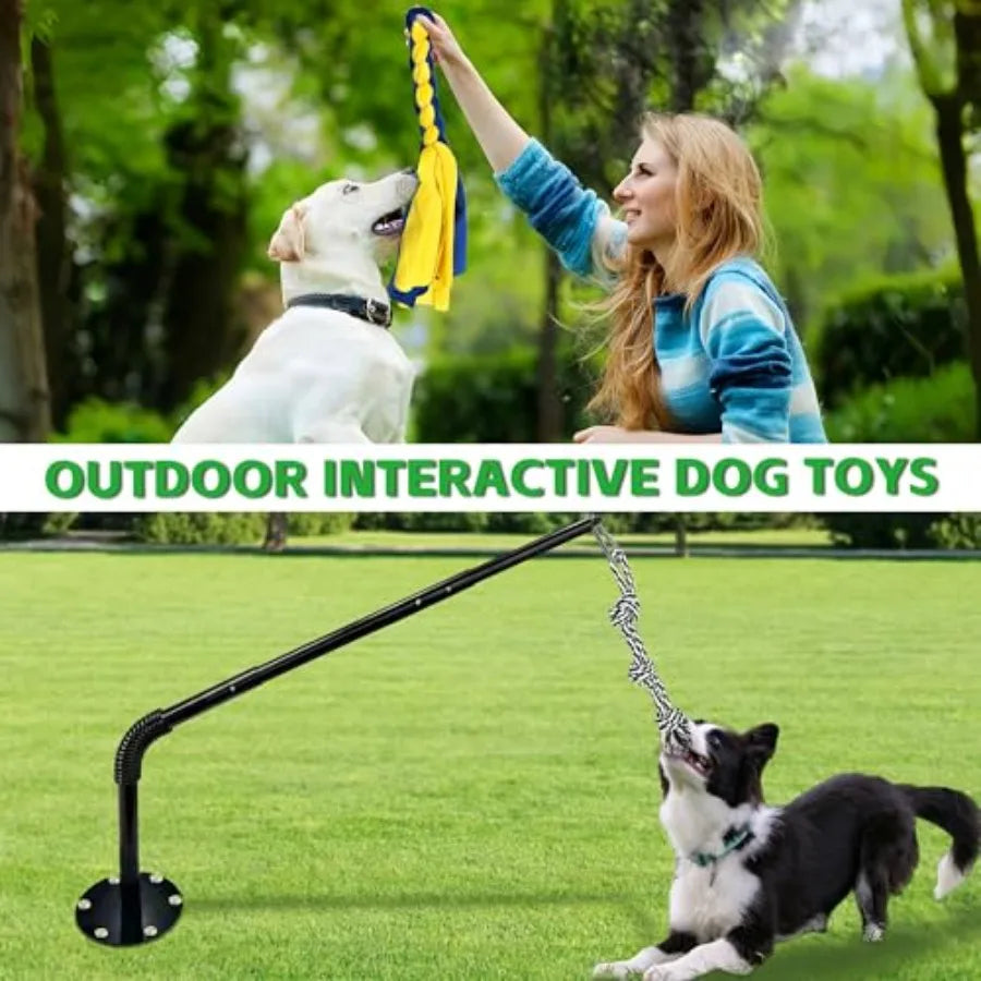 Tether Tug Outdoor Dog Toy Interactive Exercise Game