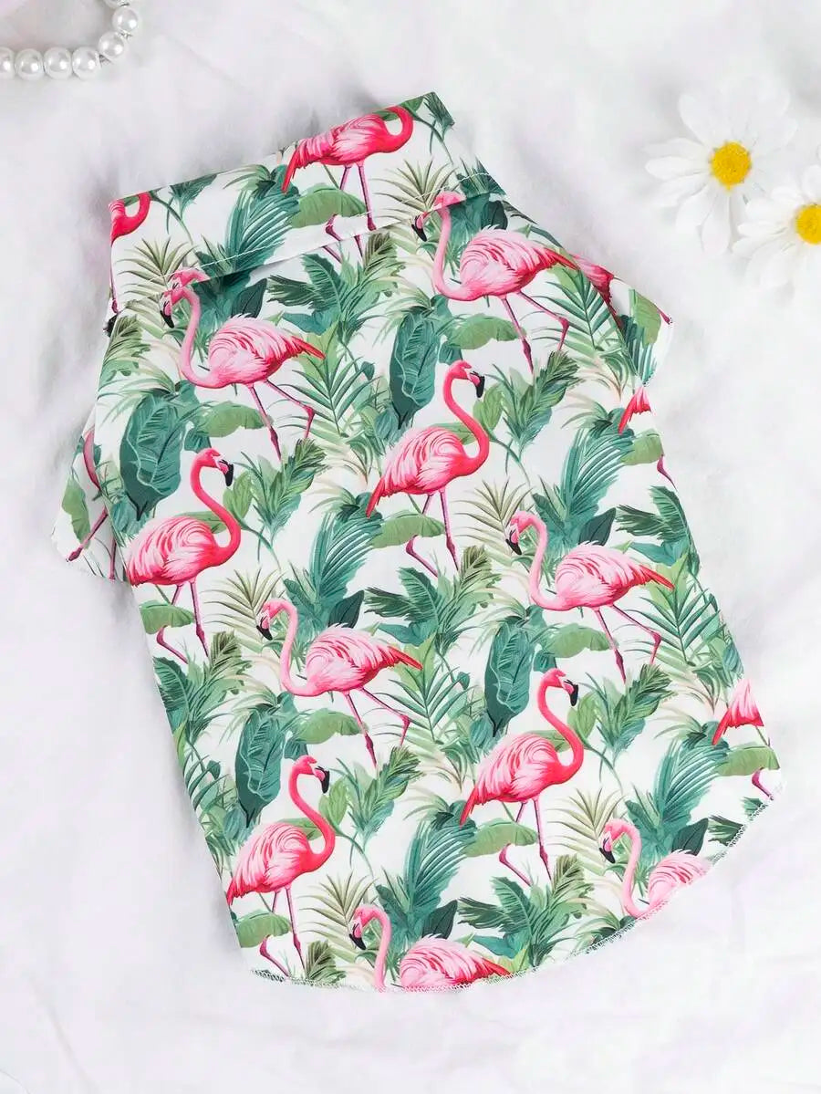 Blue Striped Pet Shirt for Dogs and Cats