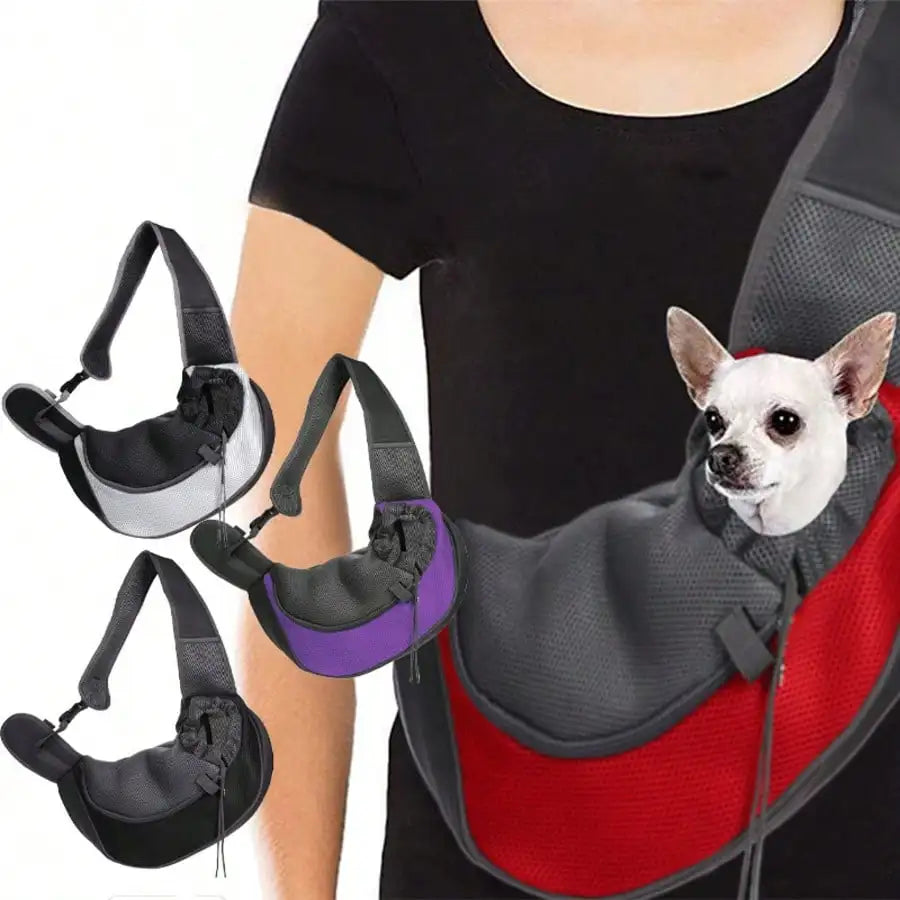 Breathable Mesh Crossbody Pet Carrier Bag