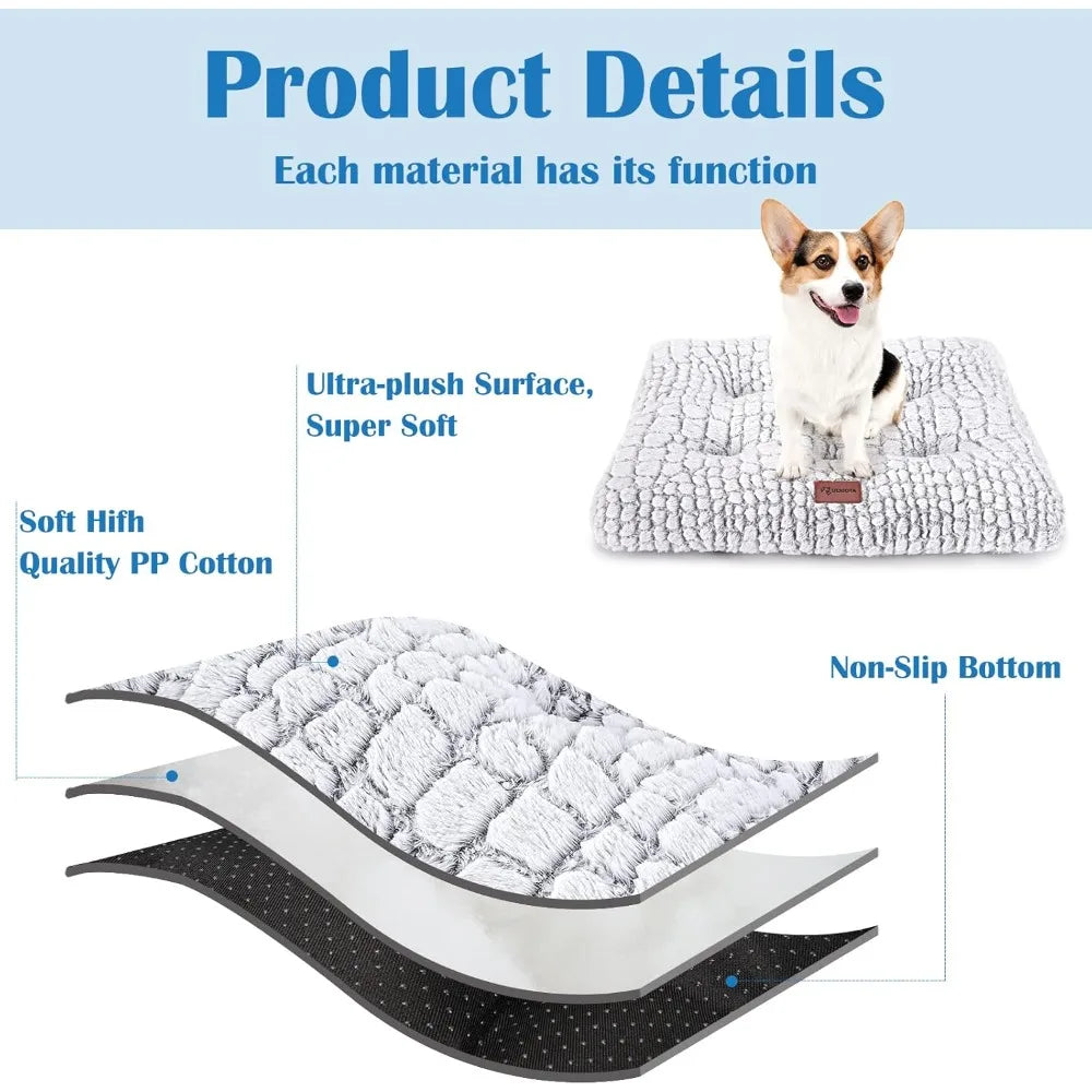 anti slip fulffy comfy kennel pad