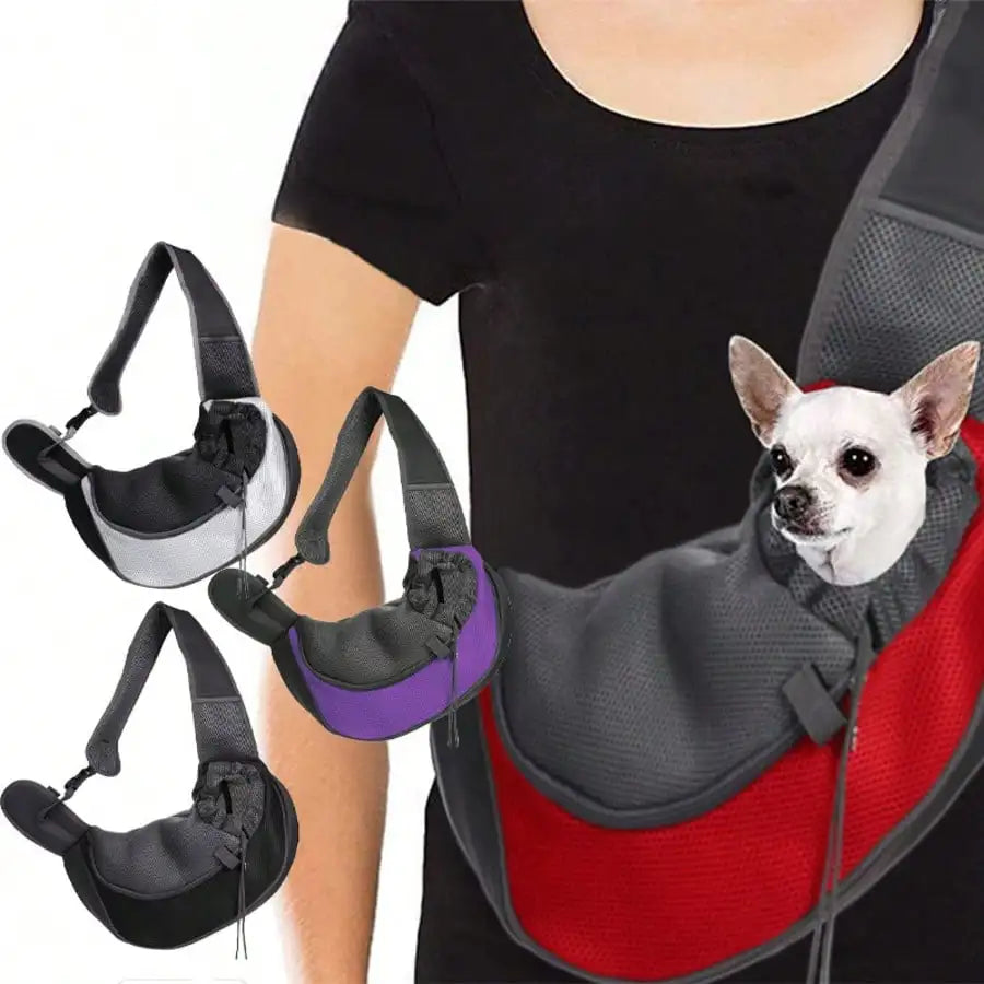 Breathable Mesh Crossbody Pet Carrier Bag