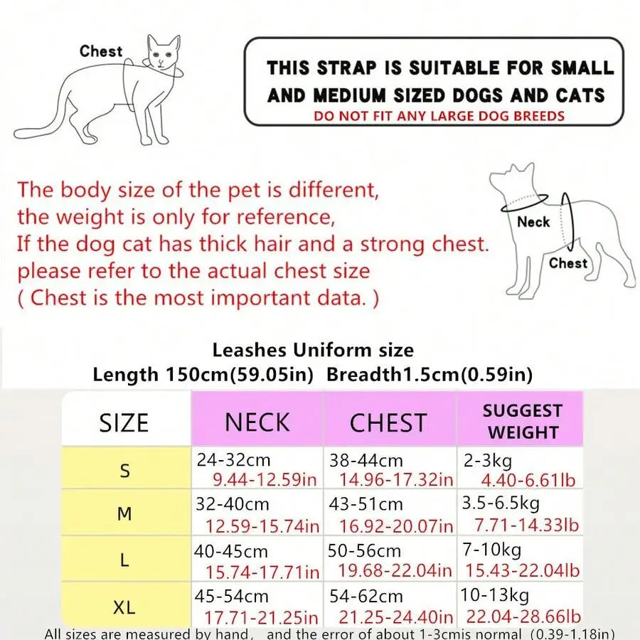 Avocado Print Adjustable Pet Harness and Leash Set