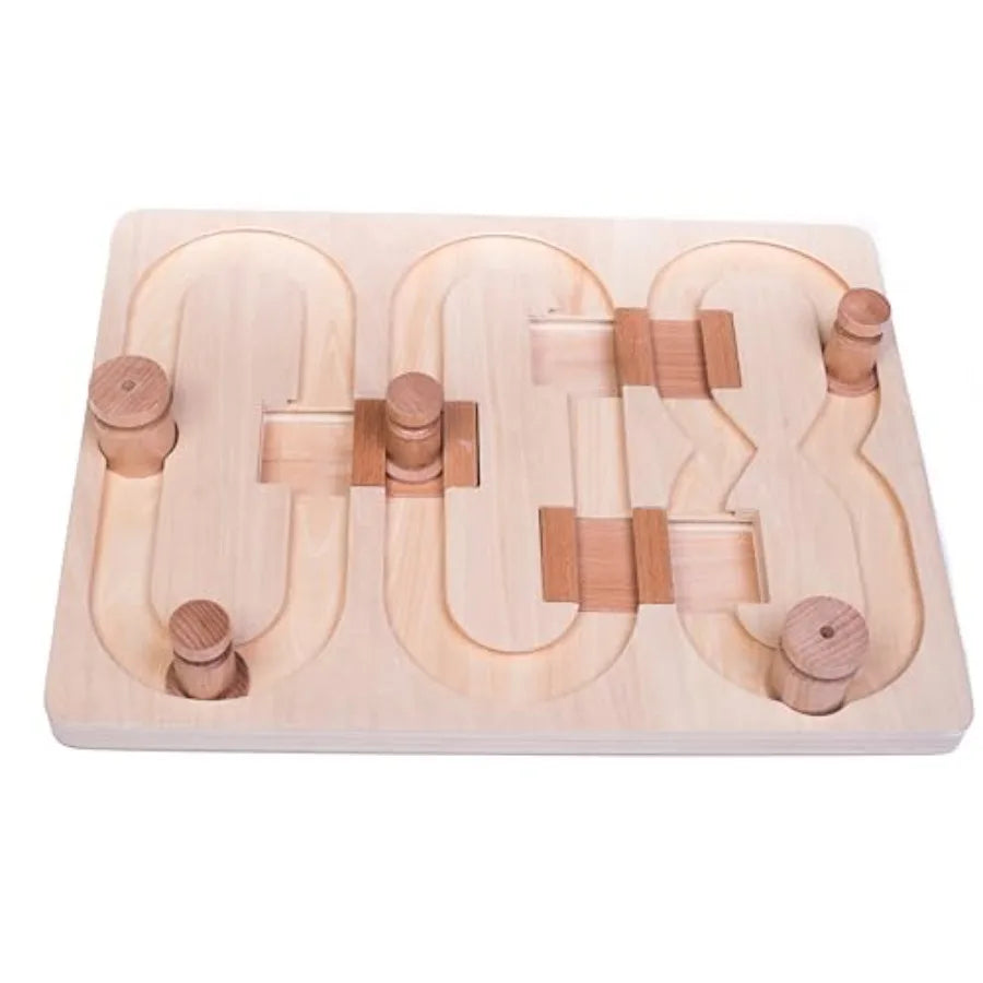 Agent 008 - Interactive Wooden Puzzle Toy for Dogs Fun Brain Game