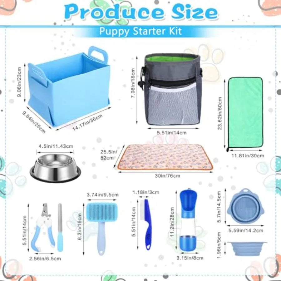 65 Pcs Puppy Supplies Starter Kit Small Dog