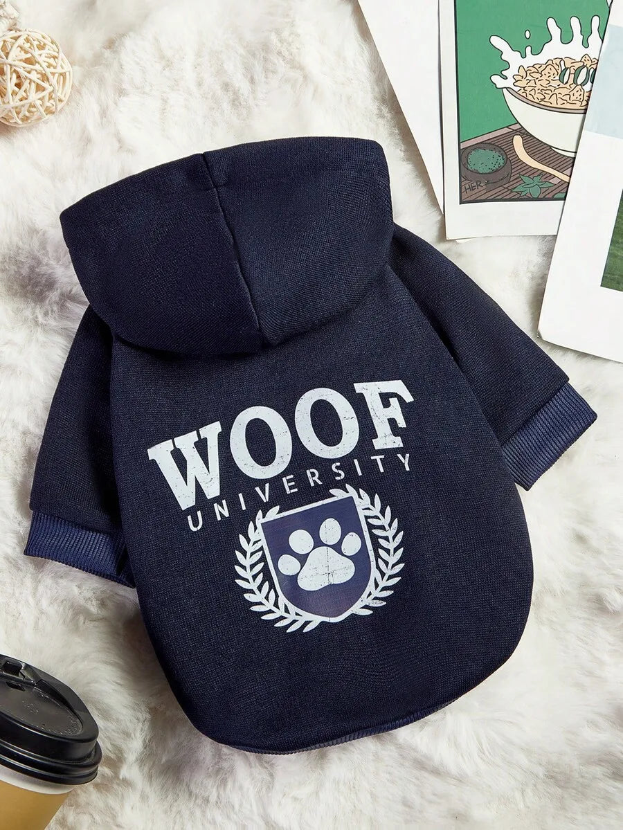 Pet Hoodie Sweatshirt with Vintage Color Block