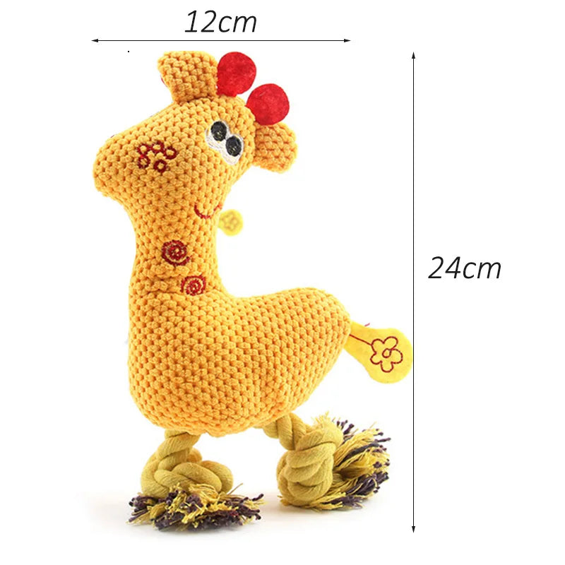 Plush Flamingo Pet Squeaky Toys for Small Dogs