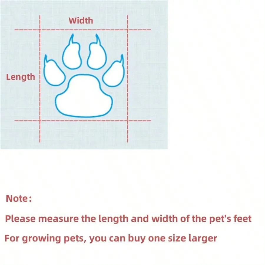 Dog Boots for Small Dogs & Puppies - Blue, Pink, Black, Red