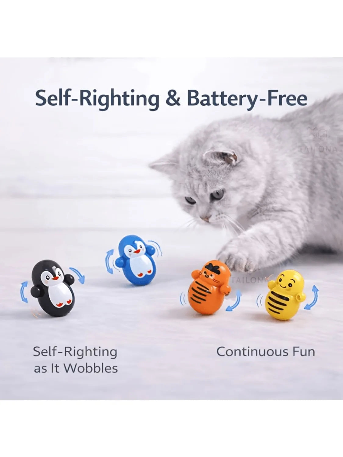 10 indoor cat rolling toys that require no batteries.