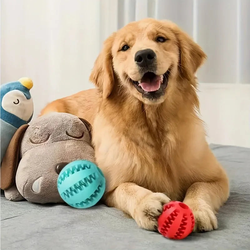18×5cm Treat Dispensing Rubber Ball, Mental Stimulation Toy