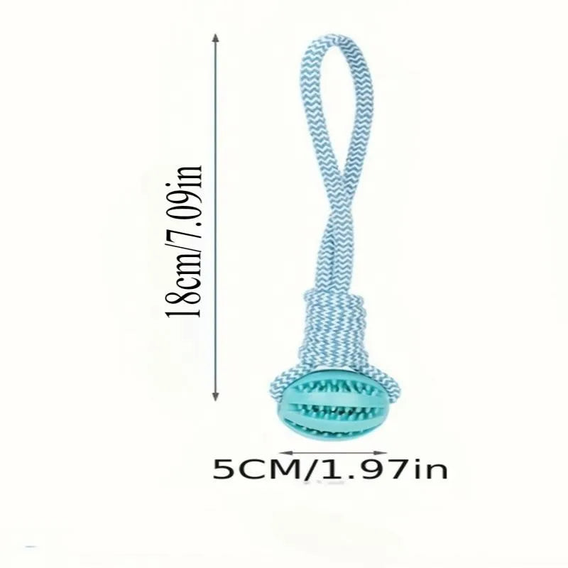 Chew Resistant Rope Toy with Food Dispensing for Mental Stimulation