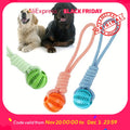 Interactive Dog Toy Tug Rope, Treat Dispenser Ball,