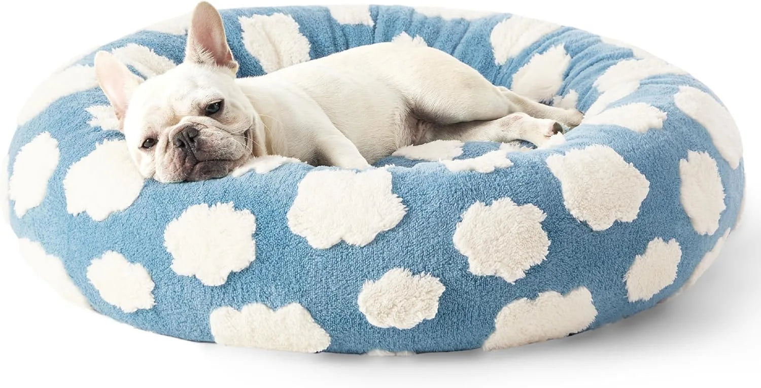 Fluffy Soft Round Bed for Dogs Cats Washable
