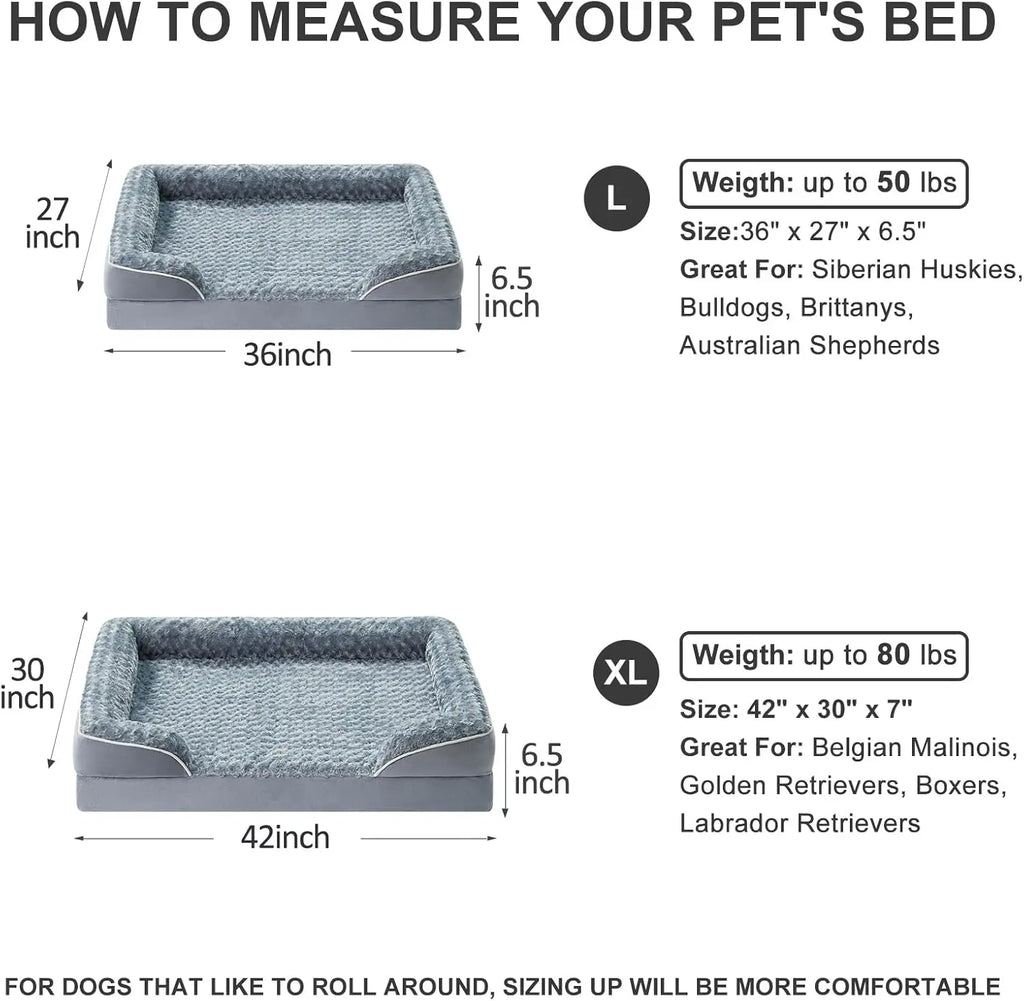 Washable Orthopedic Dog Sofa Bed  for Large Dogs