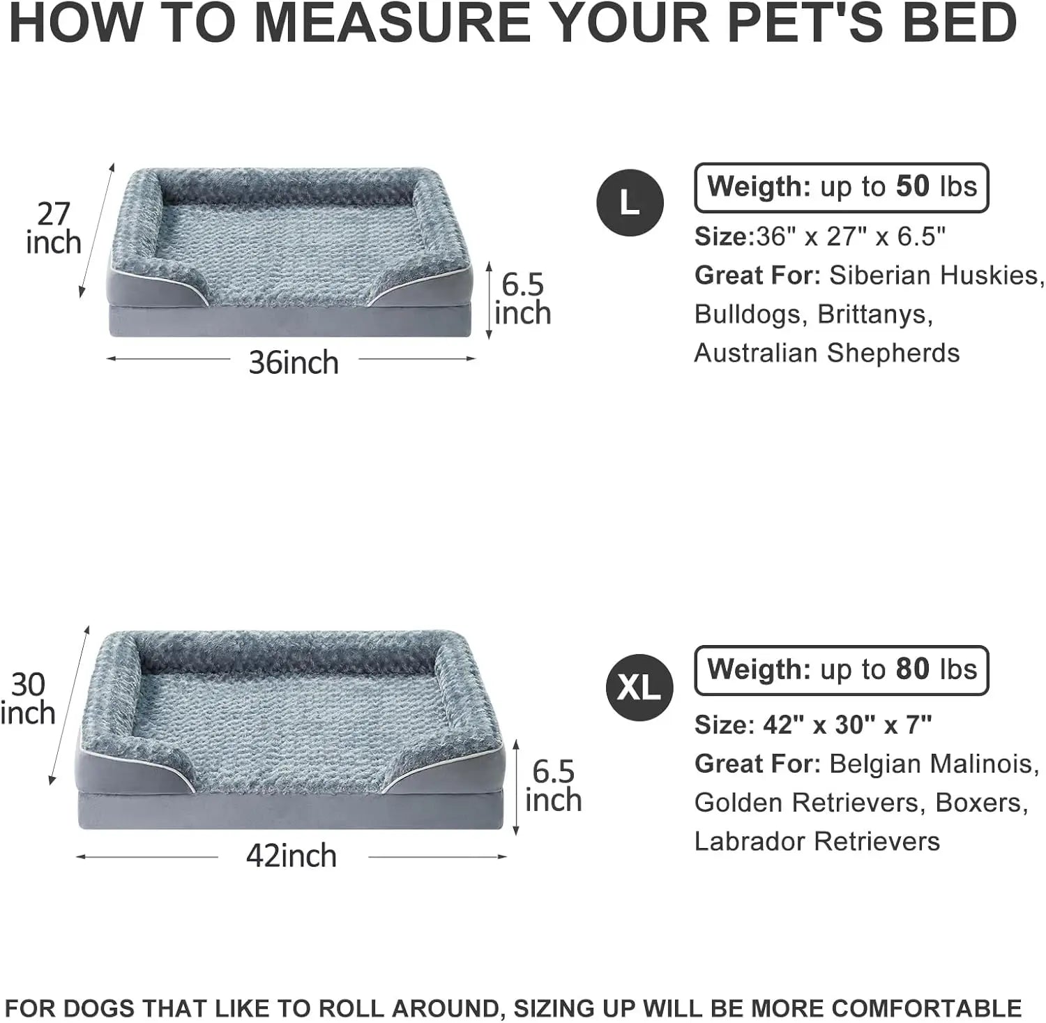 Washable Orthopedic Dog Sofa Bed  for Large Dogs