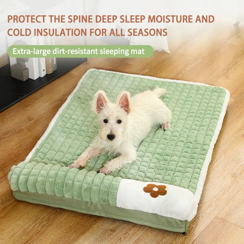 Warm Washable Dog/Cat Mat Deep Sleep Fluff Bed
