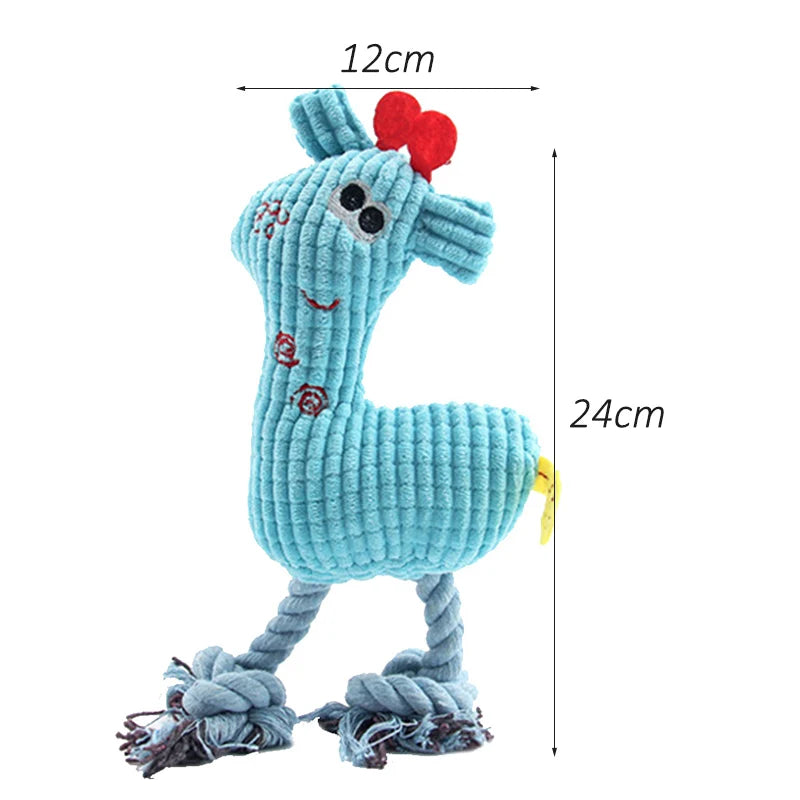 Plush Flamingo Pet Squeaky Toys for Small Dogs