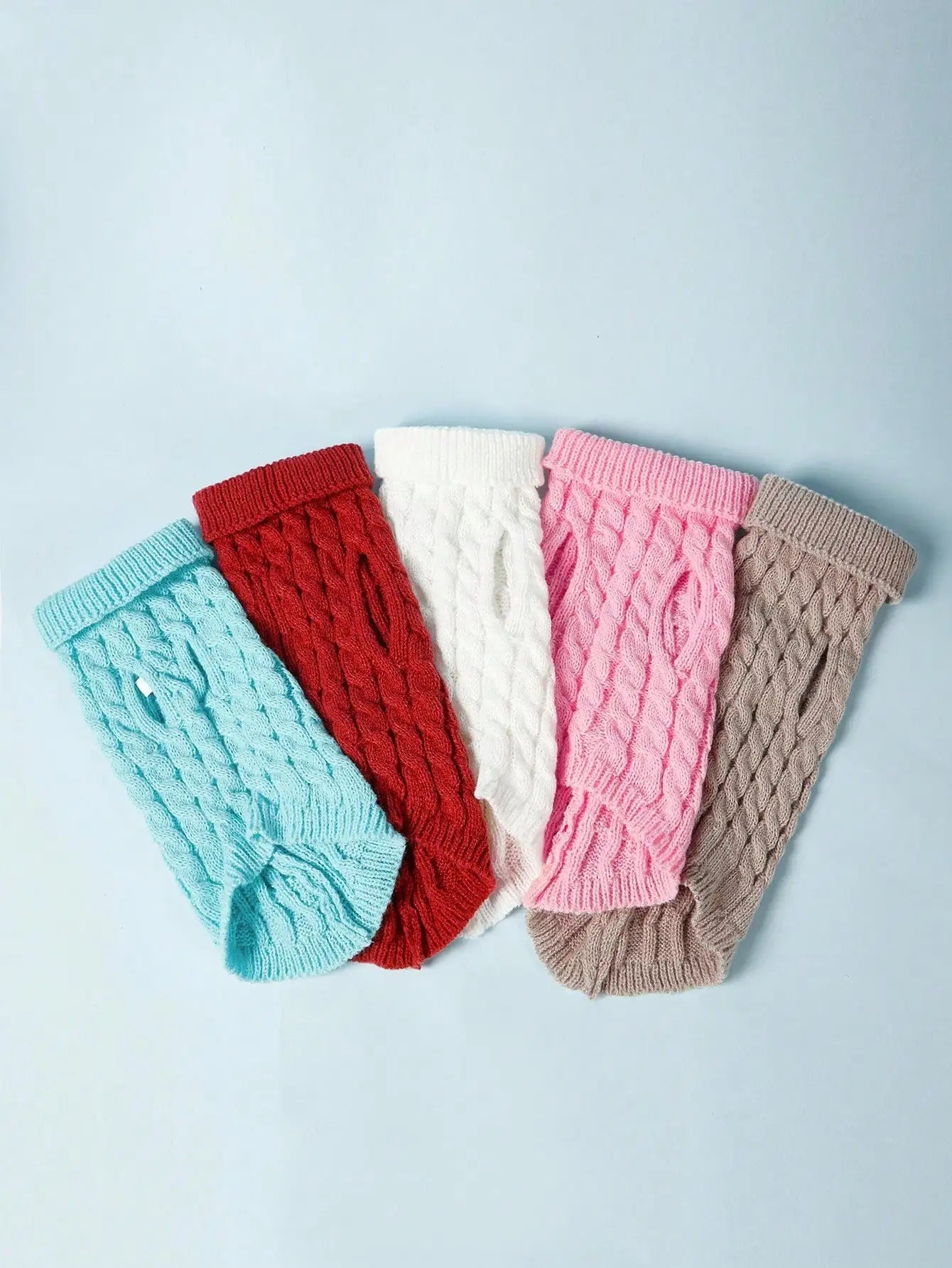 Cable Knit Pet Sweater for Small to Medium Dogs