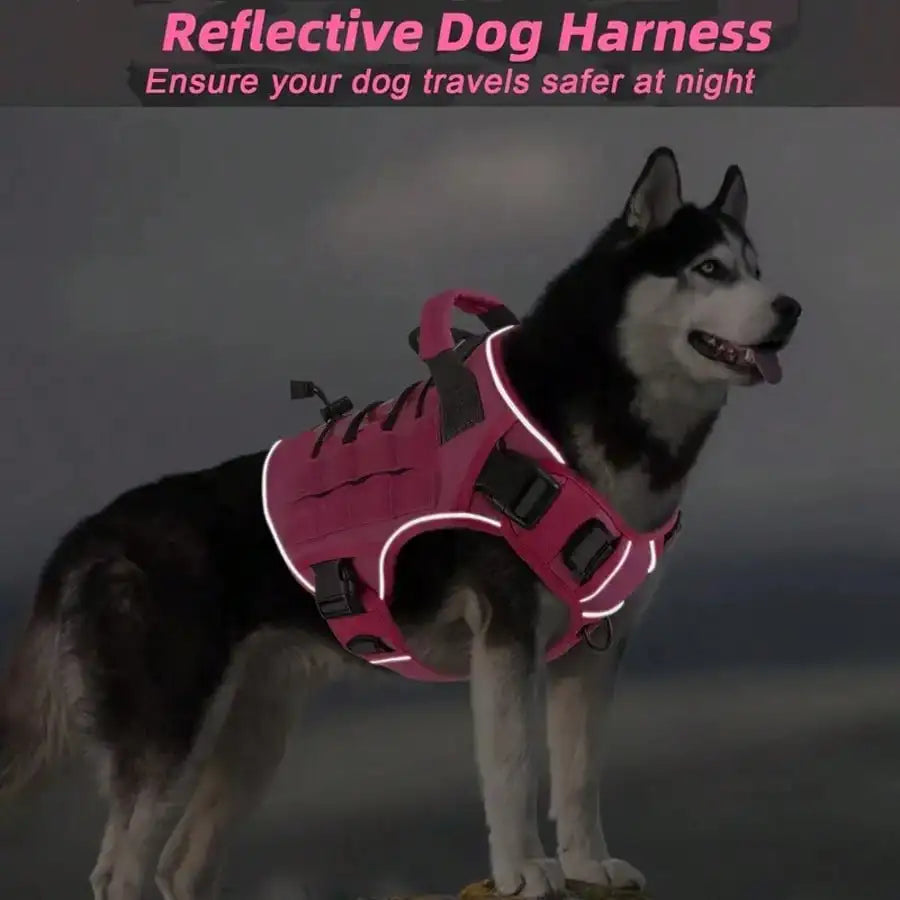 Adjustable No-Pull Tactical Dog Harness with Handle
