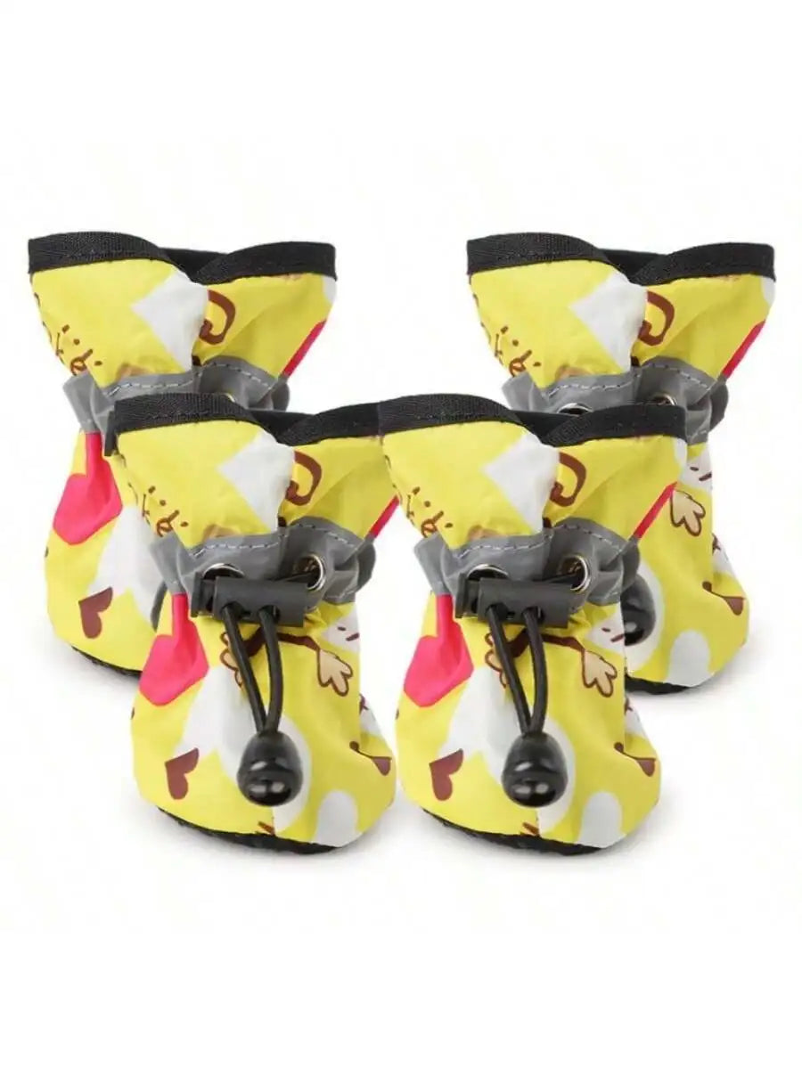 Dog Boots for Small Dogs & Puppies - Blue, Pink, Black, Red
