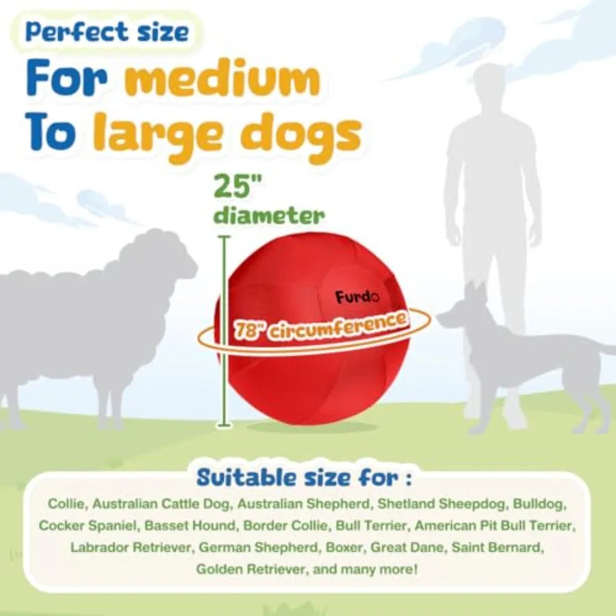 25" Herding Ball for Dogs for Australian Shepherd