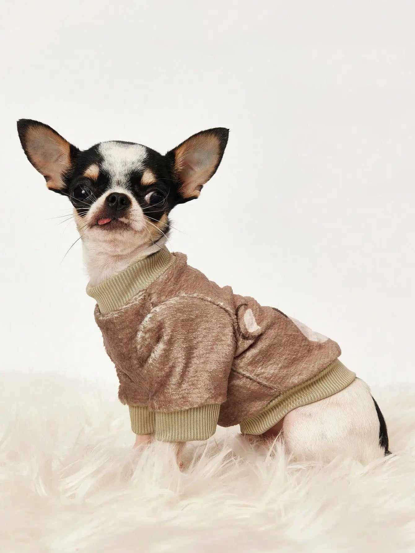 Print Soft Fleece Pet Sweatshirt for Dogs,