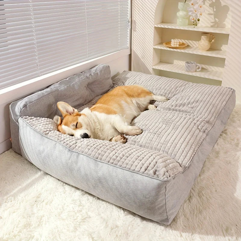 Cat Bed Dog Pet Bed Kennel Non-Slip Winter Warm