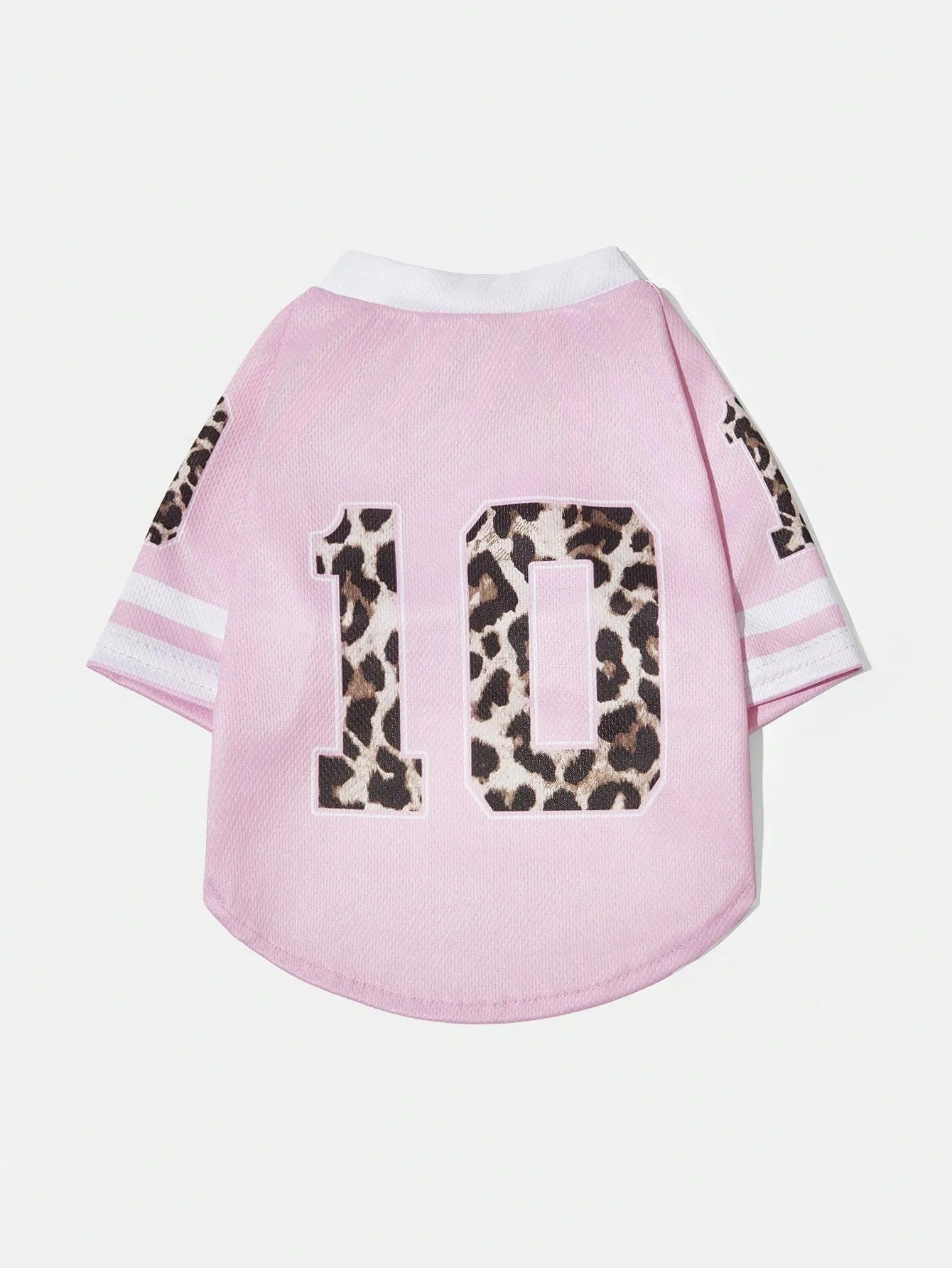 Pink Leopard Print Pet Jersey Shirt  Design for Dogs and Cats