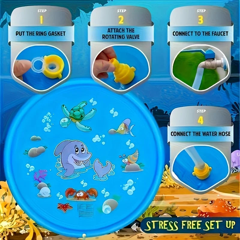 Outdoor Pet Bath Basin with Water Spray Function - Anti-slip