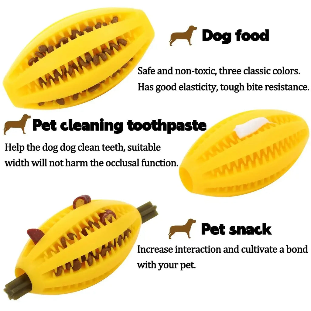 Pet Dog Chew Toys Teeth Cleaning Snack Ball Pet Dog
