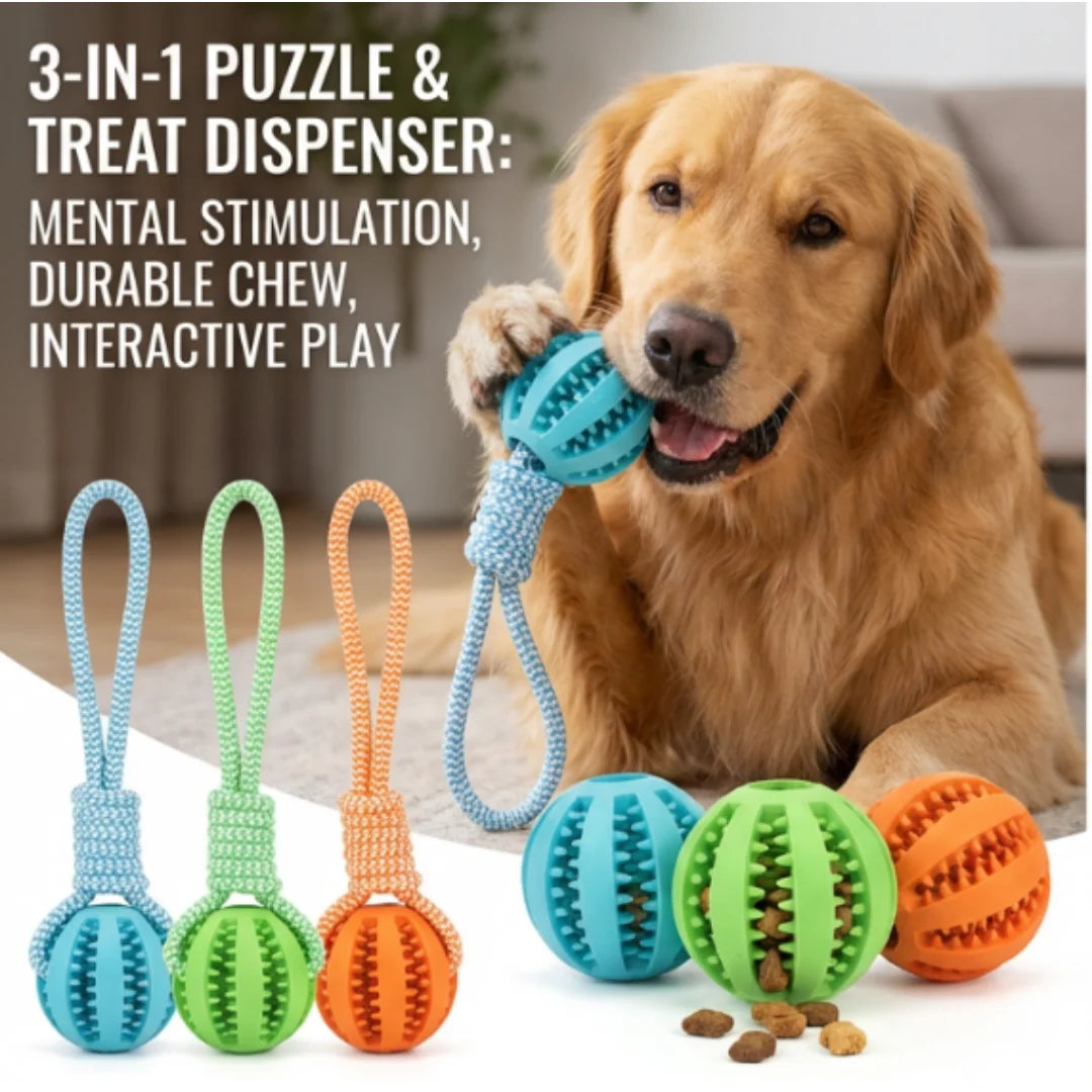 Durable Braided Rope Pet Chew Toy Ball