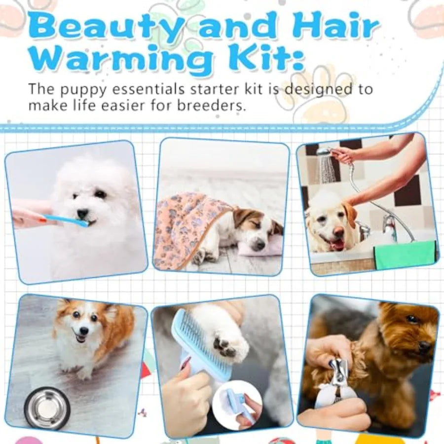 65 Pcs Puppy Supplies Starter Kit Small Dog