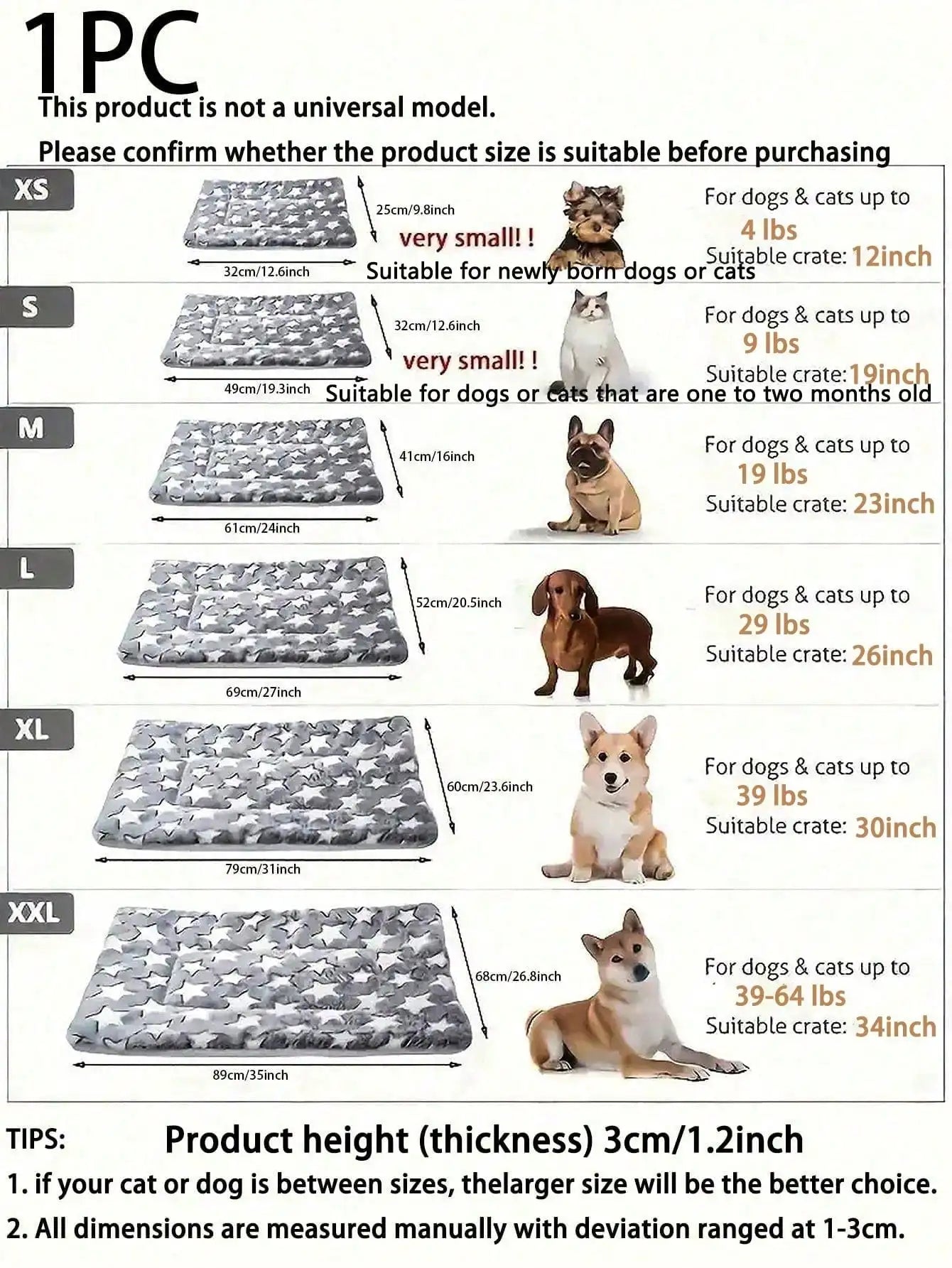 Plush Flannel Dog & Cat Bed,