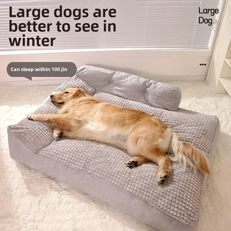Cat Bed Dog Pet Bed Kennel Non-Slip Winter Warm