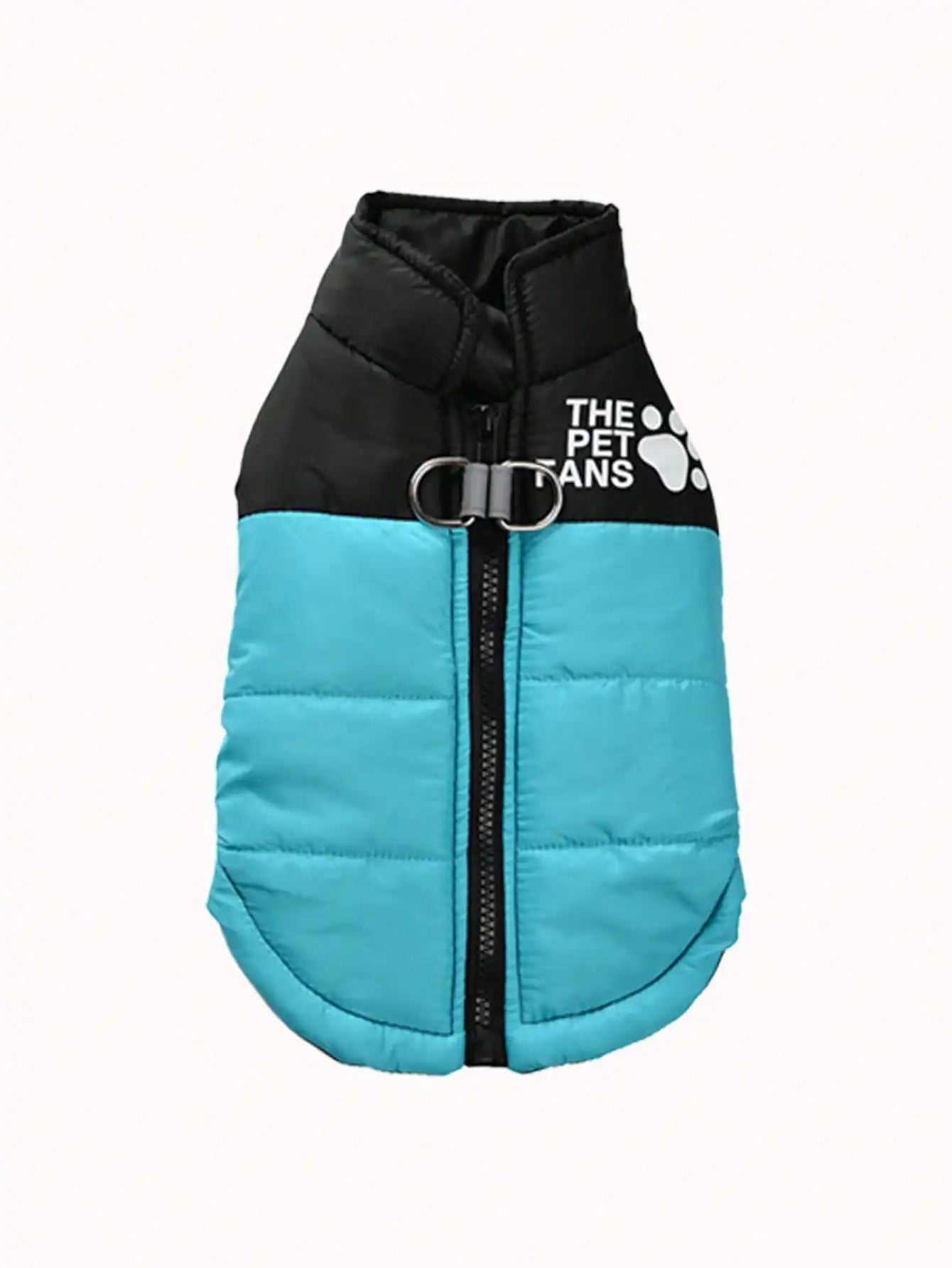 Warm Puffer Dog Vest  Zipper Front for Small to Medium Dogs