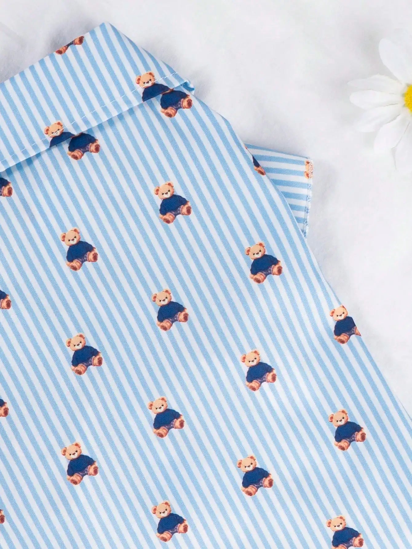 Blue Striped Pet Shirt for Dogs and Cats