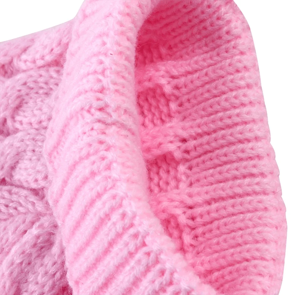 Cable Knit Turtleneck Pet Sweater for Small Dogs