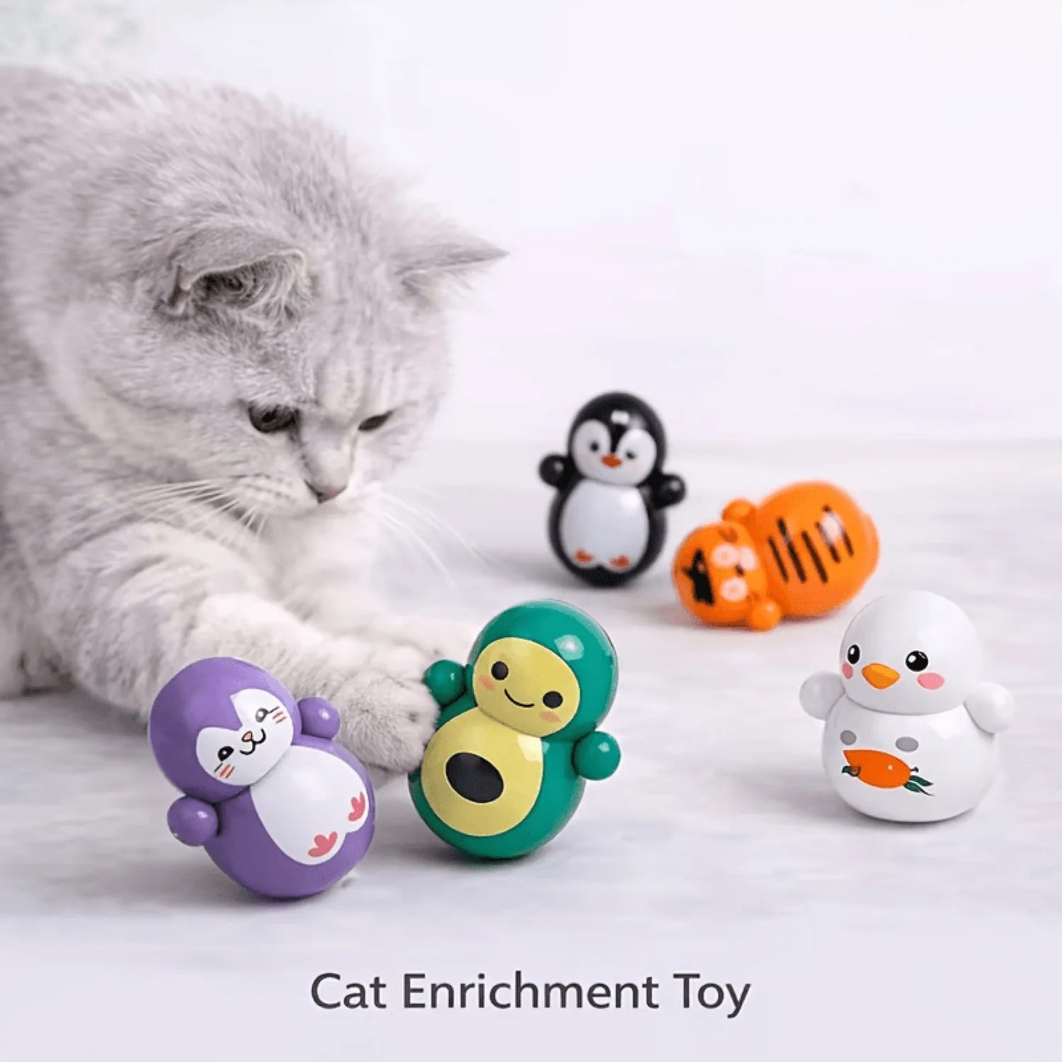 10 indoor cat rolling toys that require no batteries.