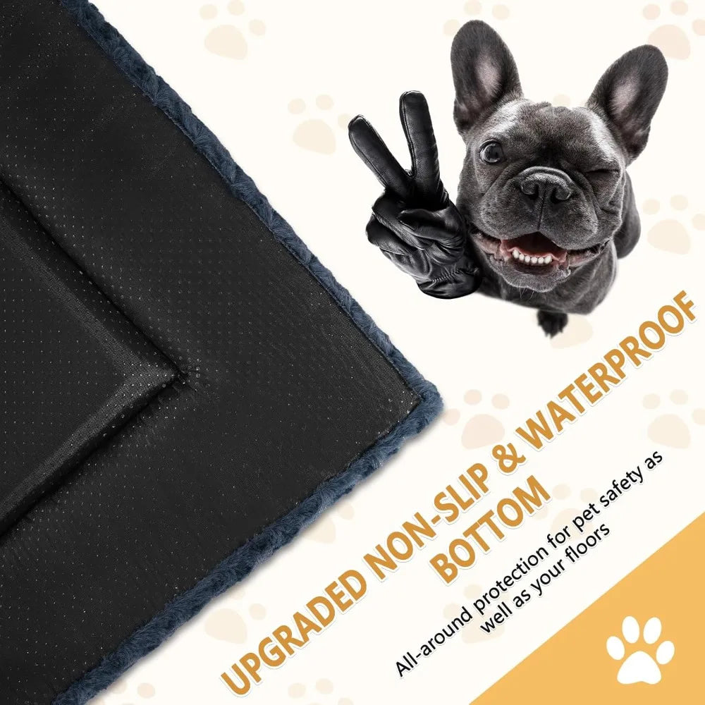 dog bed mat washable reversible dog/cat crate pad