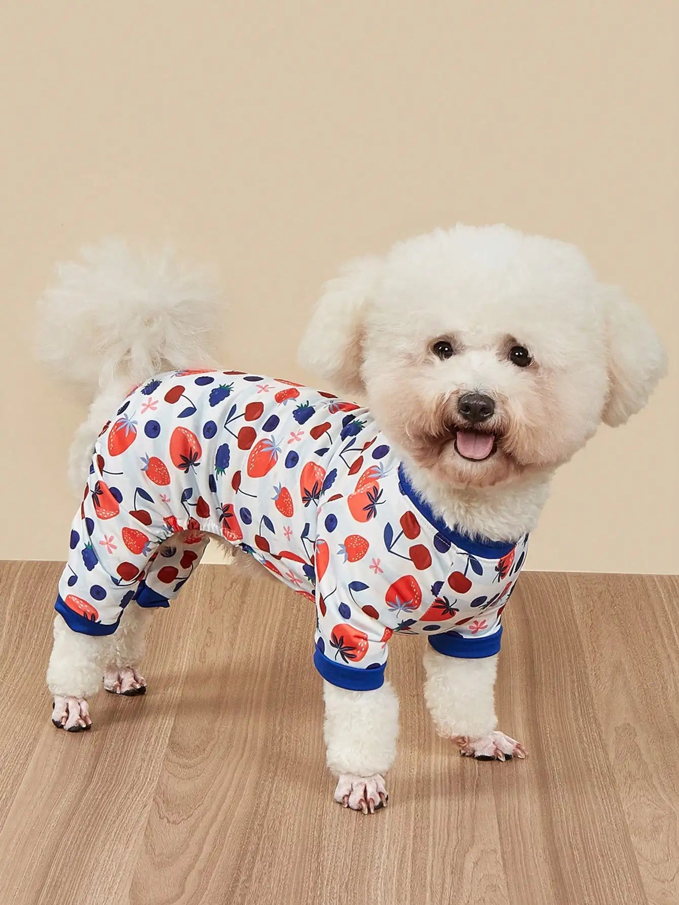 Soft Stretchy 4-Legged Sleepwear for Small to Medium Dogs