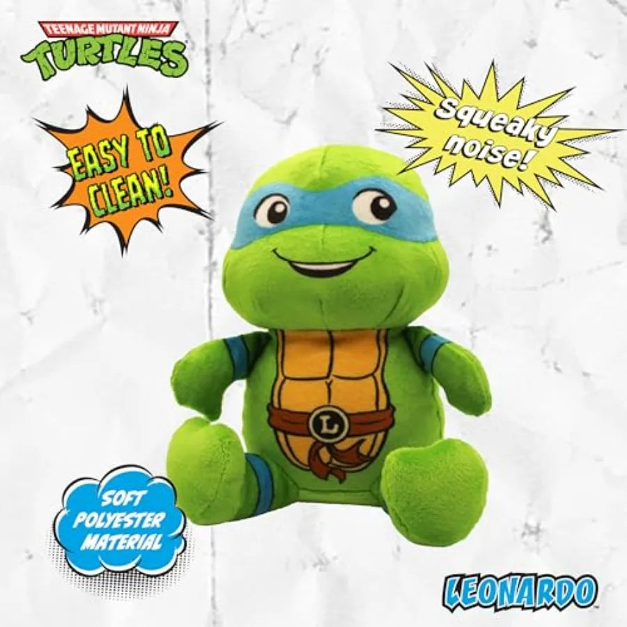 Teenage Mutant Ninja Turtle Squeaky Plush Dog Toy Stuffed Animal