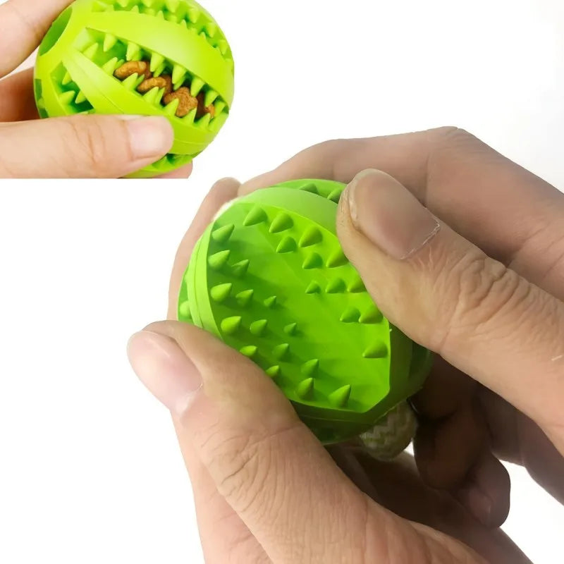Chew Resistant Rope Toy with Food Dispensing for Mental Stimulation