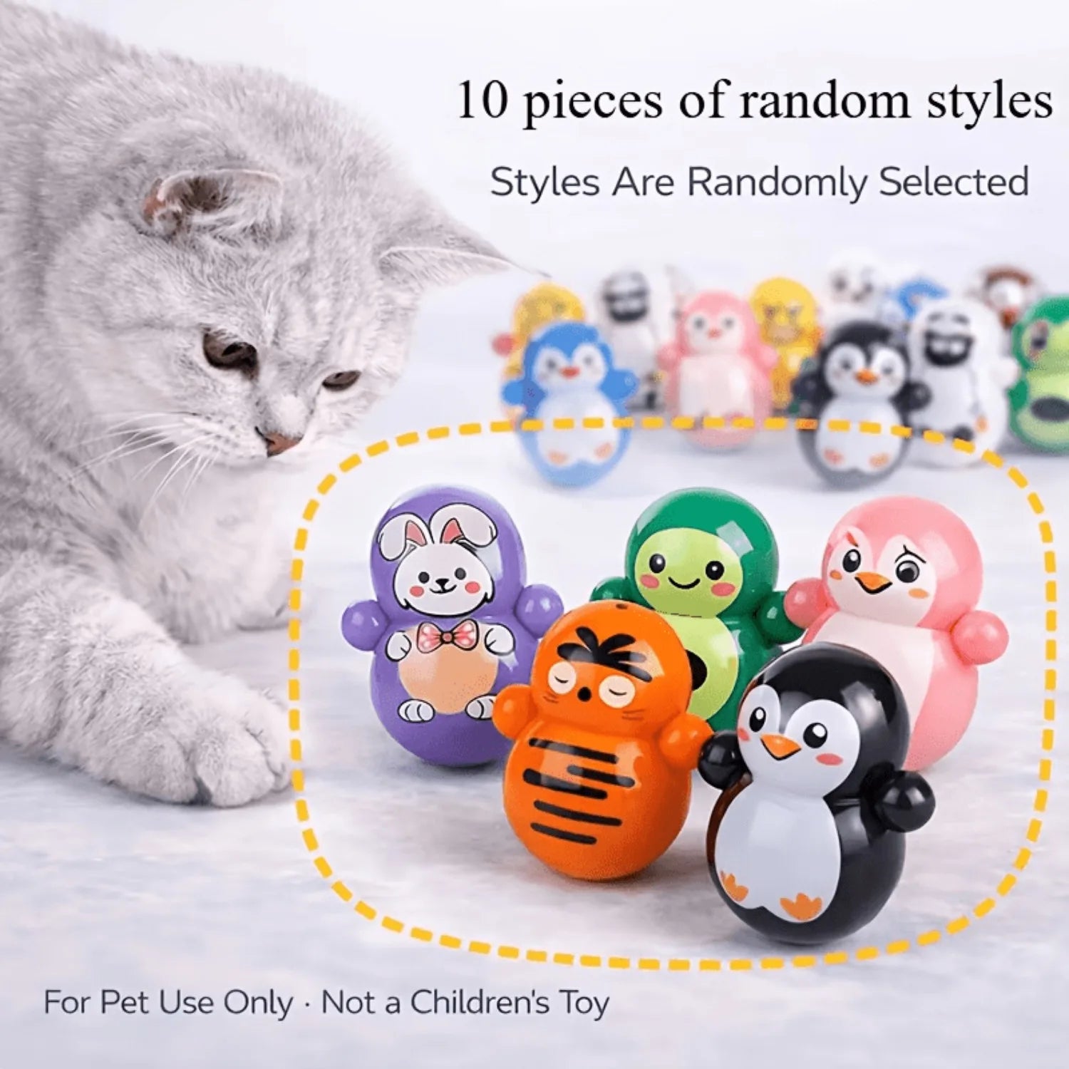 10 indoor cat rolling toys that require no batteries.