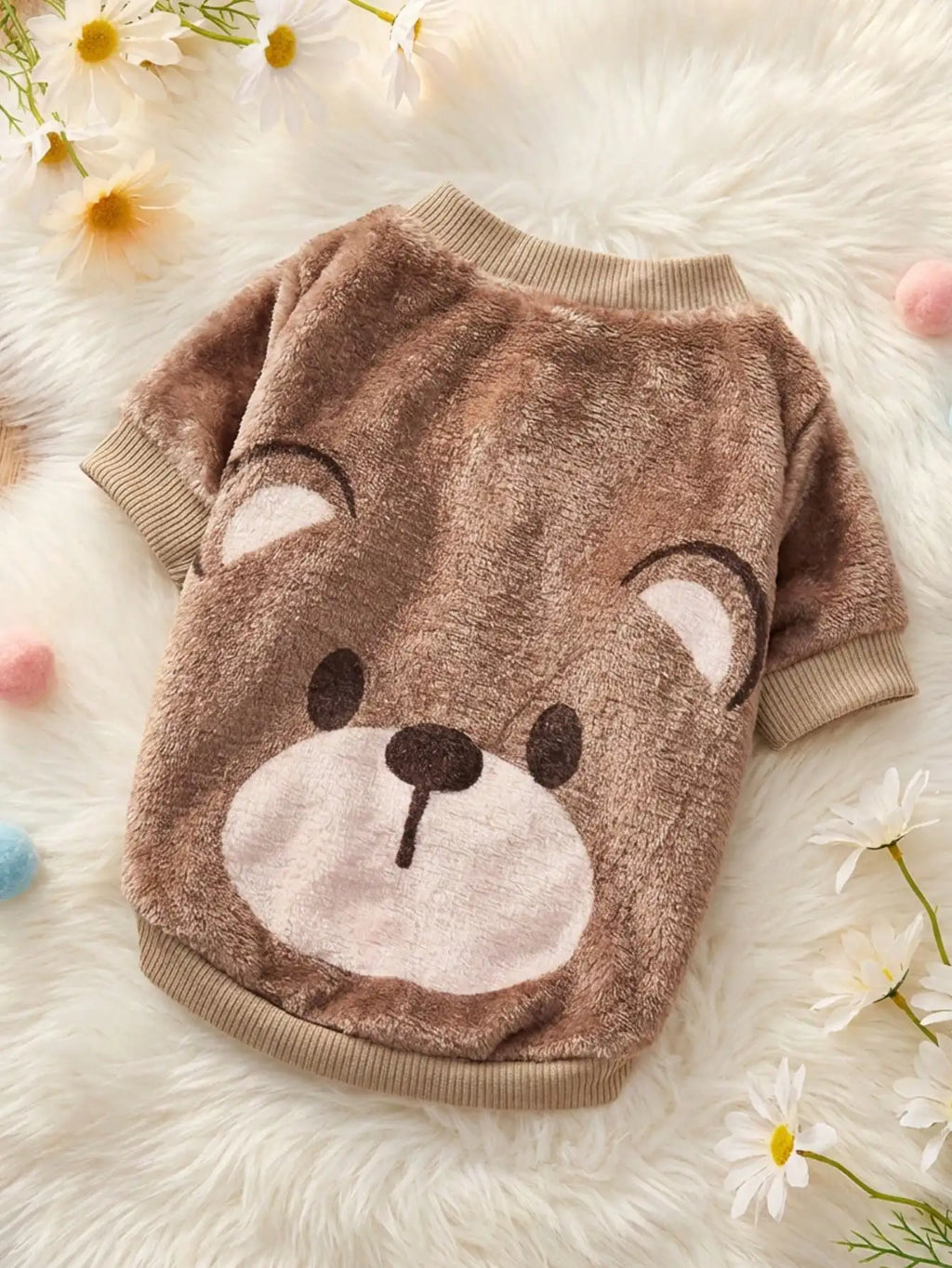Print Soft Fleece Pet Sweatshirt for Dogs,