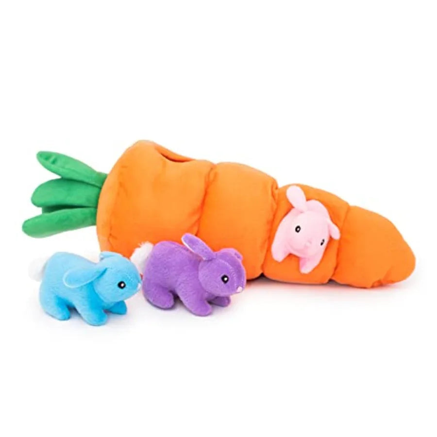 - Holiday Burrow Interactive Squeaky Hide and Seek Plush Dog Toy