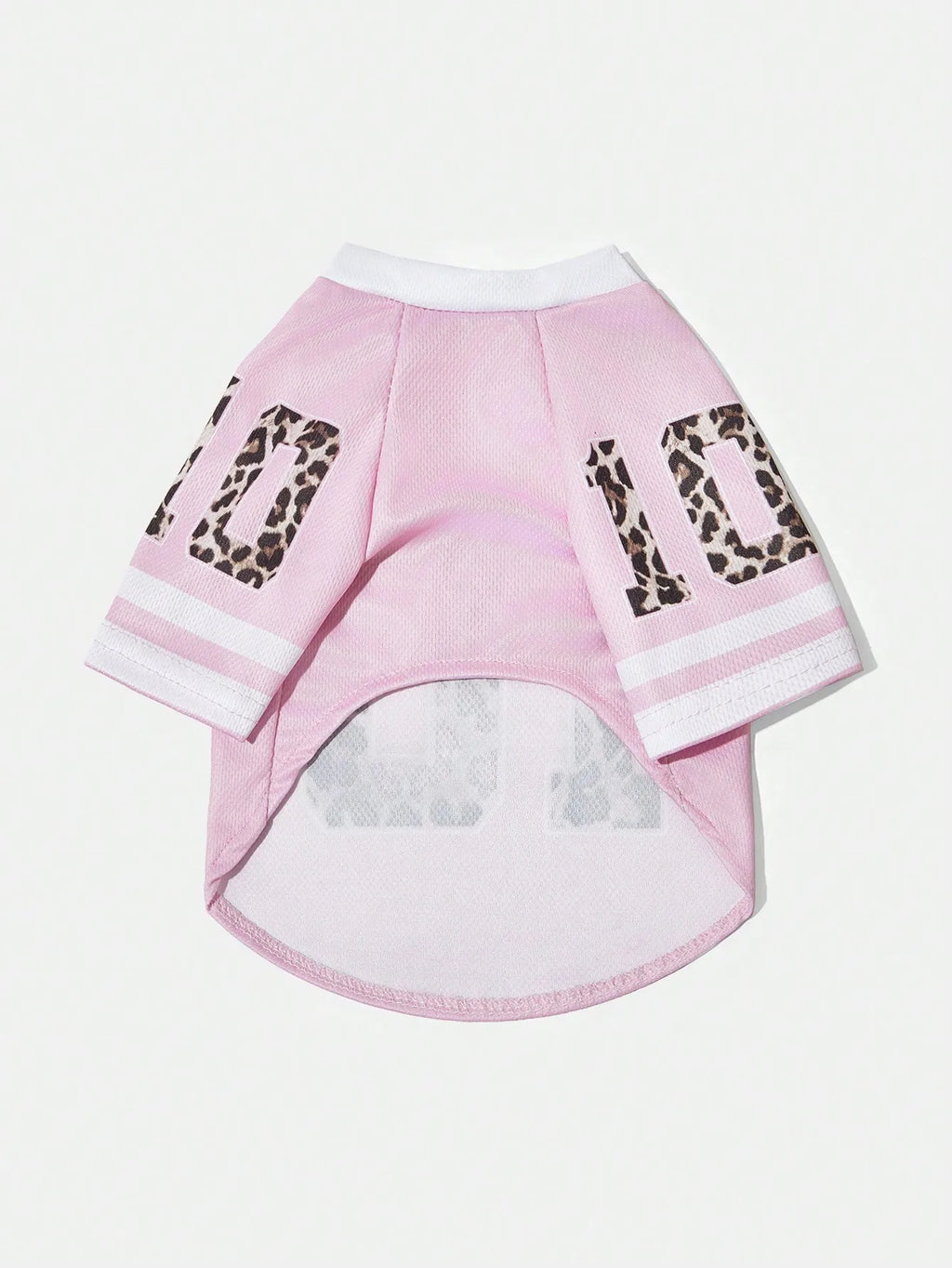 Pink Leopard Print Pet Jersey Shirt  Design for Dogs and Cats